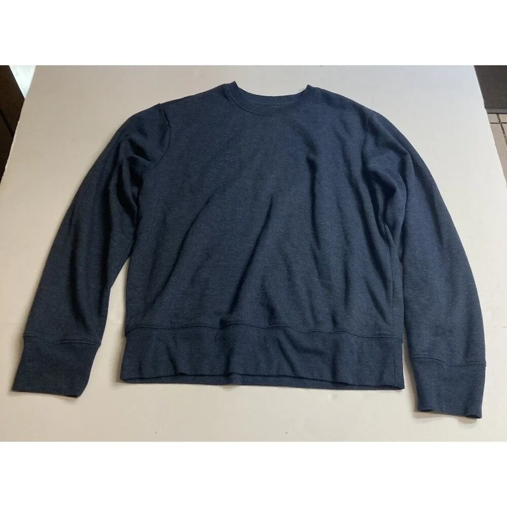 Athletic Works Boys Blue Fleece Crewneck Pullover Sweatshirt Long Sleeve XXL